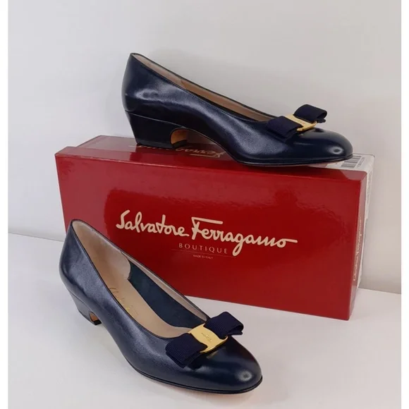 NIB VTG Salvatore Ferragamo Women Shoe 9.5 AAA - Picture 4 of 12